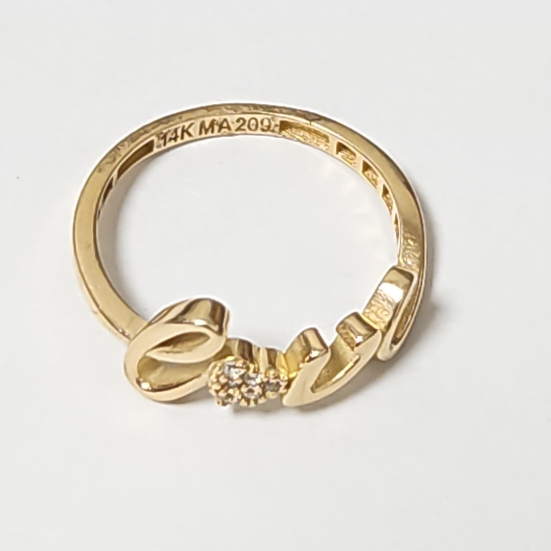 ANILLO ORO 14 K 2,40 GRMS (SEMINUEVO)