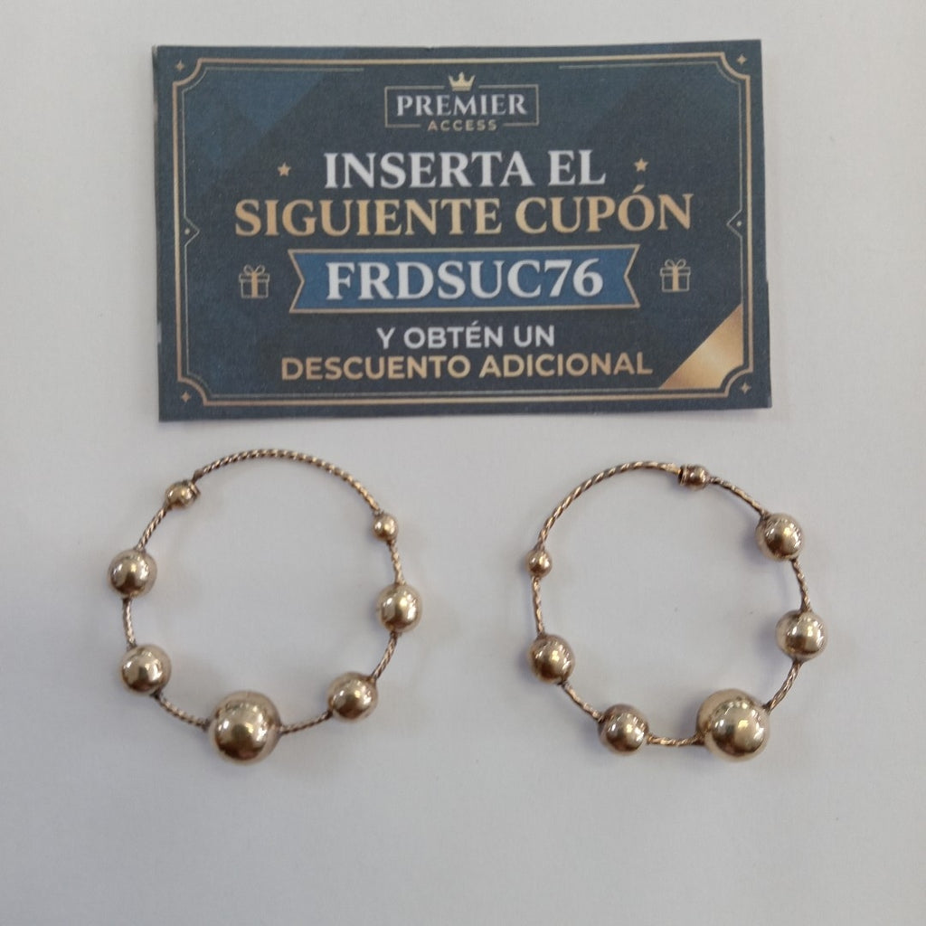 ARRACADAS PAR ORO 10 K 6.3 GRMS (SEMINUEVO)