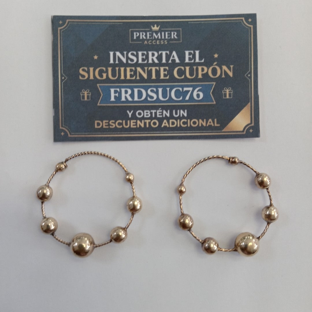 ARRACADAS PAR ORO 10 K 6.3 GRMS (SEMINUEVO)