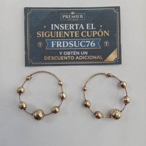 ARRACADAS PAR ORO 10 K 6.3 GRMS (SEMINUEVO)