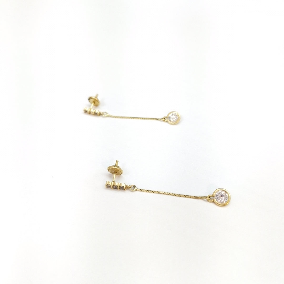BROQUELES PAR ORO 14 K 1.2 GRMS (SEMINUEVO)