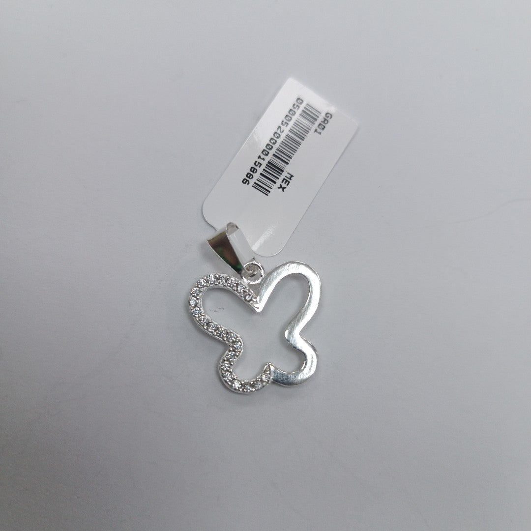 DIJE MARIPOSA C/CIRCONIAS PLATA .925 2.3 GR (NUEVO)