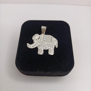 DIJE ELEFANTE C/CIRCONIAS PLATA .925 5.1 GR (NUEVO)