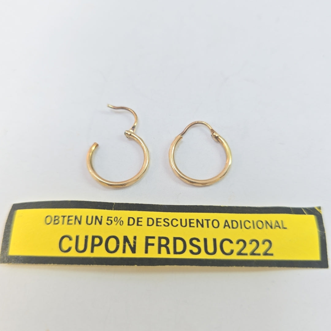 ARRACADAS PAR ORO 10 K 0.9 GRMS (SEMINUEVO)