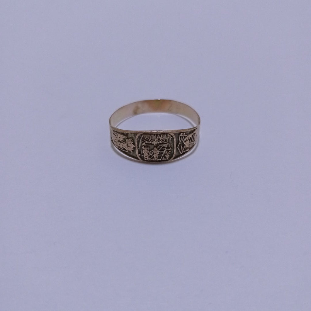 ANILLO DE GRADUACIÓN ORO 10 K 1,10 GRMS (SEMINUEVO)