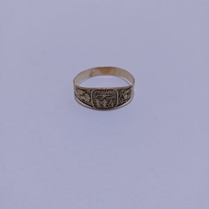 ANILLO DE GRADUACIÓN ORO 10 K 1,10 GRMS (SEMINUEVO)