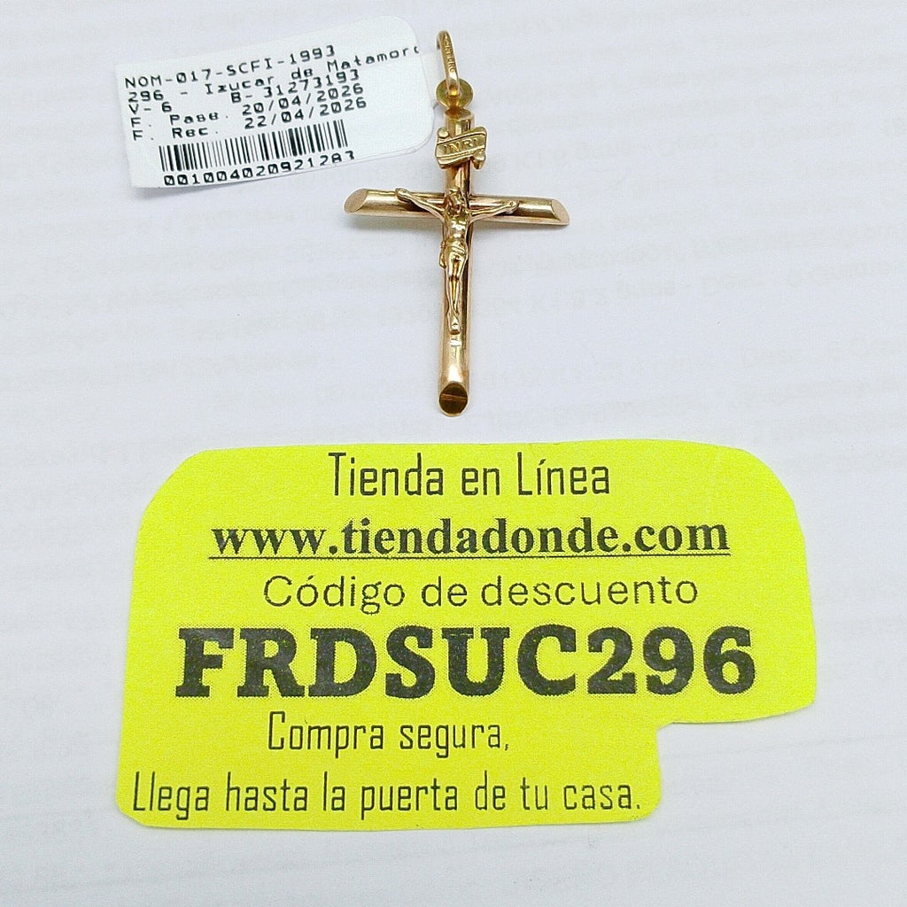 CRUCIFIJO ORO 14 K 1.6 GRMS (SEMINUEVO)