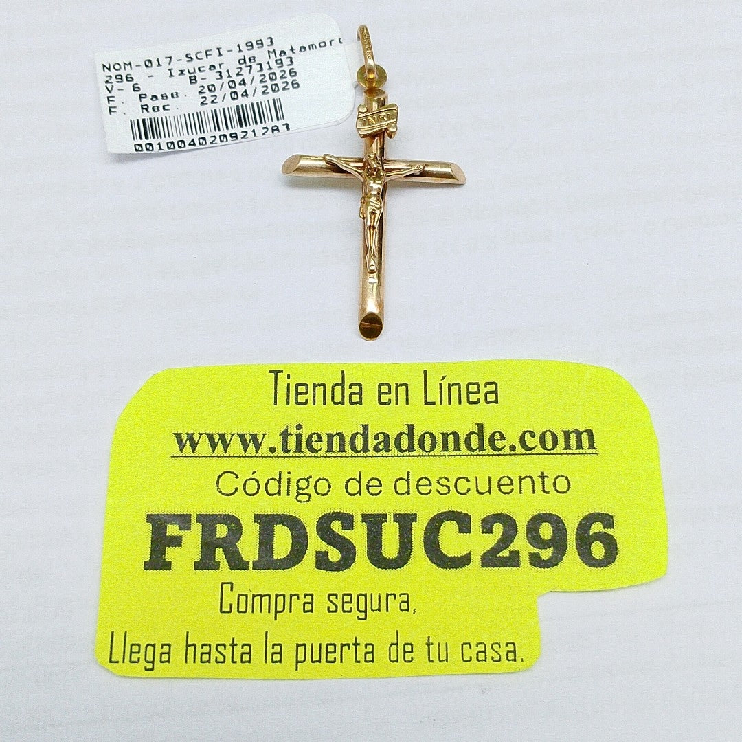 CRUCIFIJO ORO 14 K 1.6 GRMS (SEMINUEVO)
