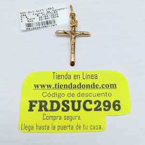 CRUCIFIJO ORO 14 K 1.6 GRMS (SEMINUEVO)