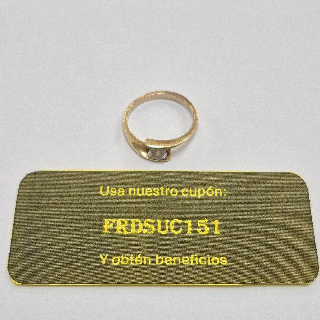 SOLITARIO ORO 10 K 2.5 GRMS (SEMINUEVO)
