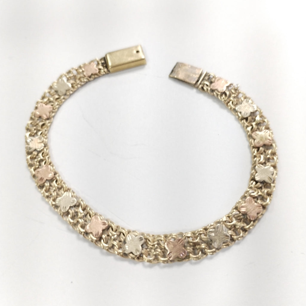PULSERA ORO, ORO COMBINADO 10 K 10.4 GRMS (SEMINUEVO)