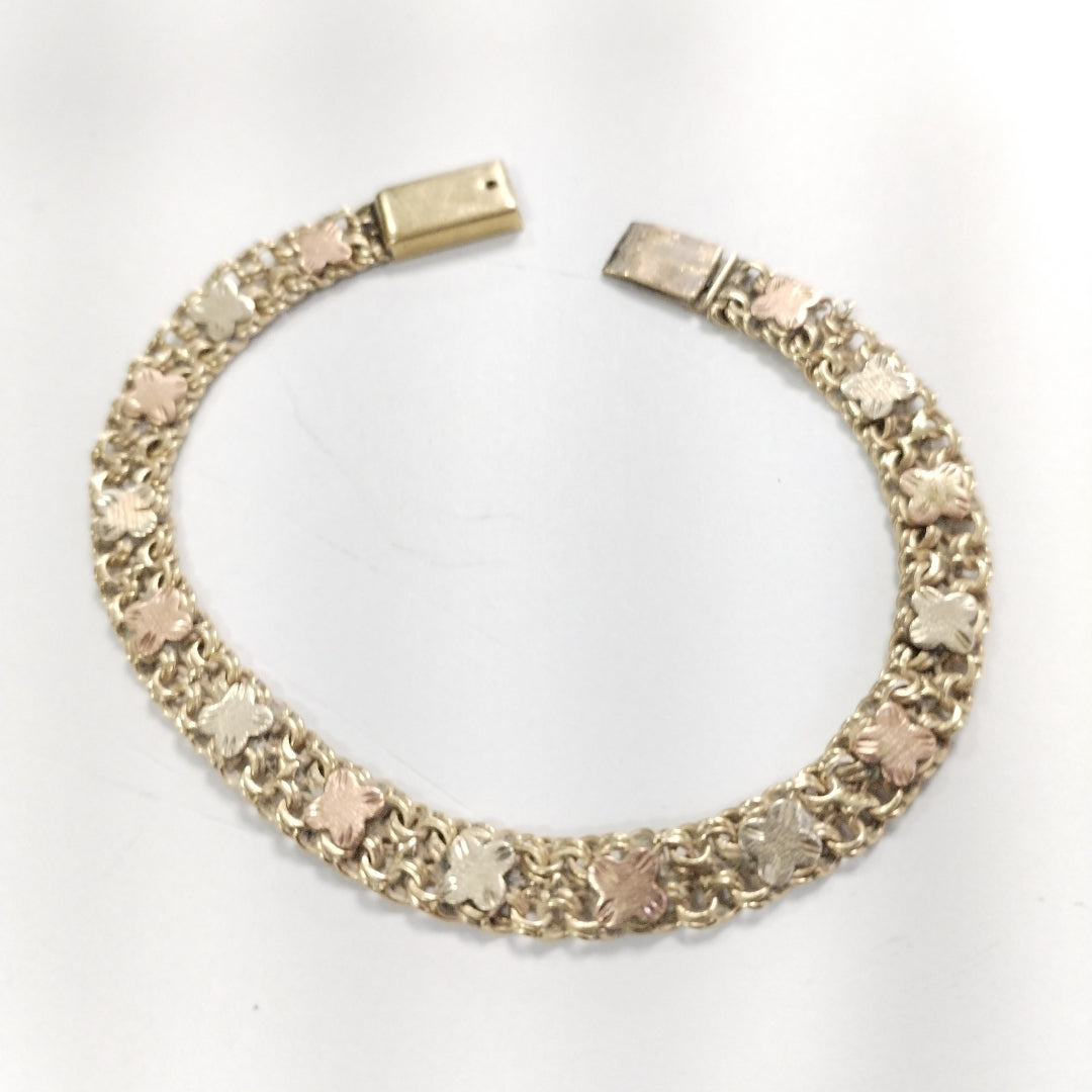 PULSERA ORO, ORO COMBINADO 10 K 10.4 GRMS (SEMINUEVO)