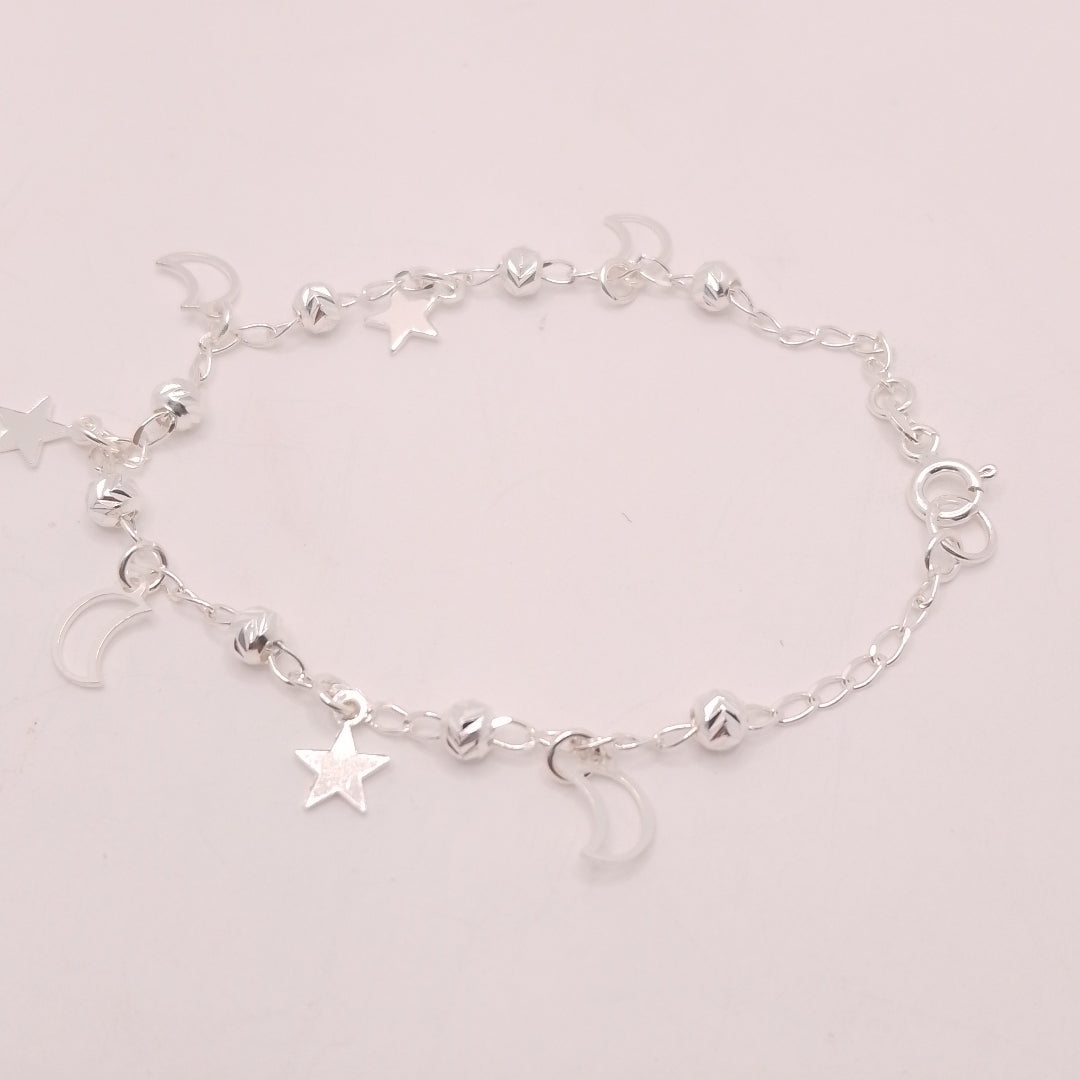 PULSERA TEJIDO TEJIDO ESPECIAL PLATA .925 18 CM 3.1 GR (NUEVO)