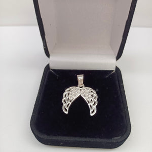 DIJE ALAS C/CIRCONIAS PLATA .925 2.4 GR (NUEVO)