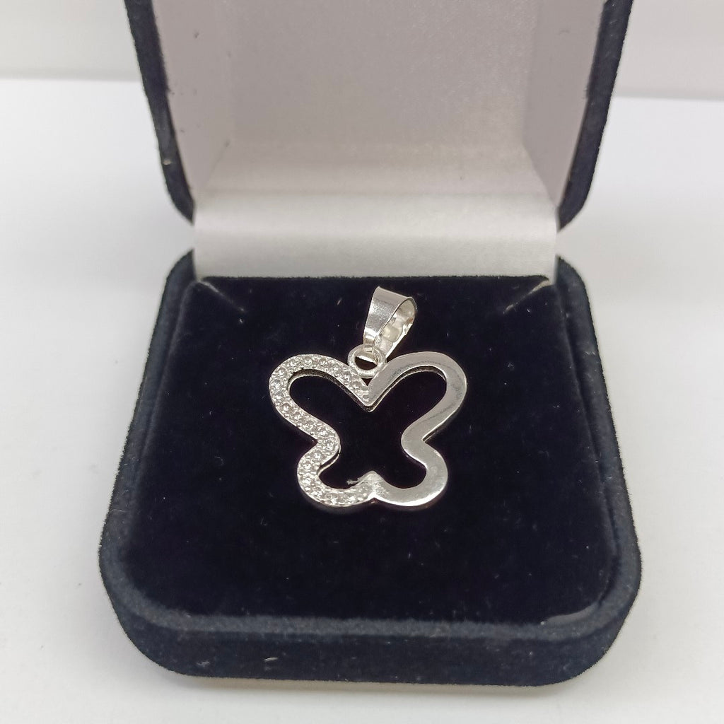 DIJE MARIPOSA C/CIRCONIAS PLATA .925 2.3 GR (NUEVO)