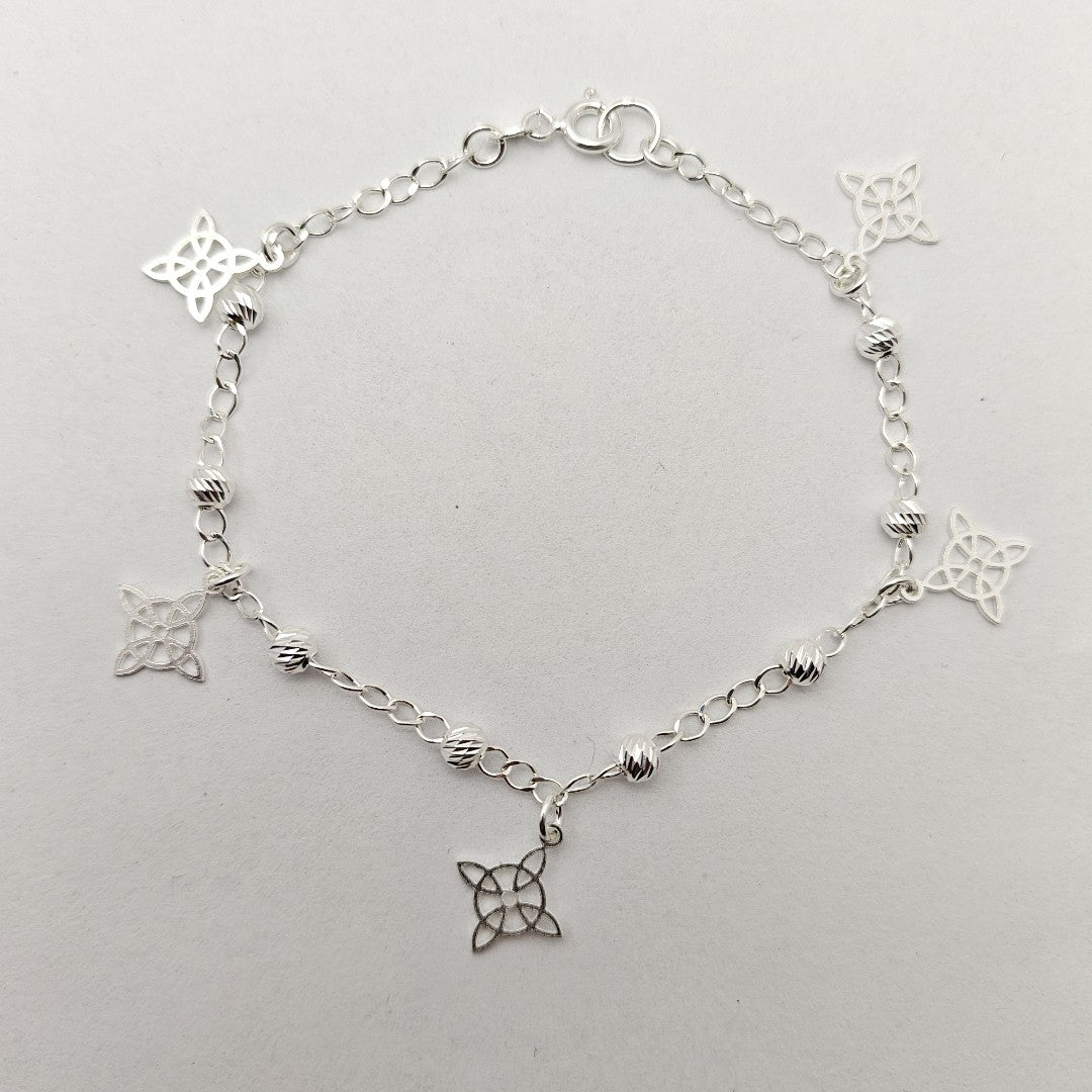 PULSERA TEJIDO ESPECIAL PLATA .925 18 CM 3.1 GR (NUEVO)