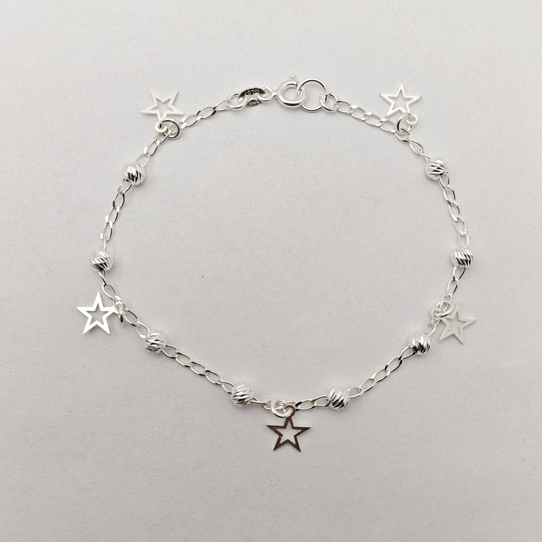 PULSERA TEJIDO ESPECIAL PLATA .925 18 CM 2.7 GR (NUEVO)