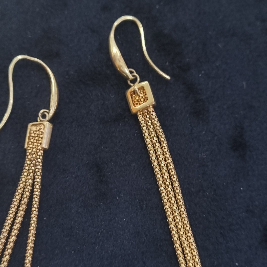 ARRACADAS PAR ORO 14 K 3,50 GRMS (SEMINUEVO)