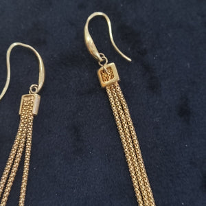 ARRACADAS PAR ORO 14 K 3,50 GRMS (SEMINUEVO)
