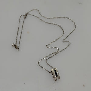CADENA,DIJE ORO BLANCO 14 K 3,90 GRMS (SEMINUEVO)