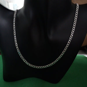 CADENA TEJIDO BARBADO PLATA .925 55 CM 12.9 GR (NUEVO)