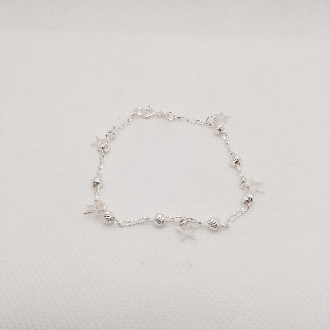 PULSERA TEJIDO ESPECIAL PLATA .925 18 CM 2.7 GR (NUEVO)
