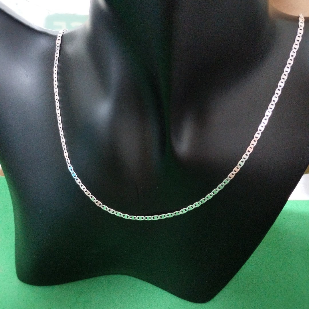 CADENA TEJIDO ESPEJO PLATA .925 60 CM 4.4 GR (NUEVO)