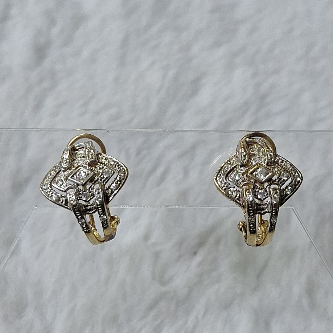 ARETES PAR ORO 14 K 7,00 GRMS (SEMINUEVO)