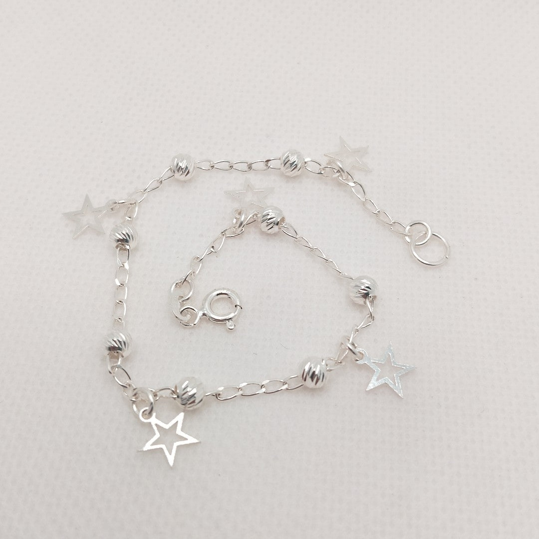 PULSERA TEJIDO ESPECIAL PLATA .925 18 CM 2.6 GR (NUEVO)