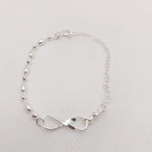 PULSERA TEJIDO ESPECIAL PLATA .925 18 CM 2.6 GR (NUEVO)