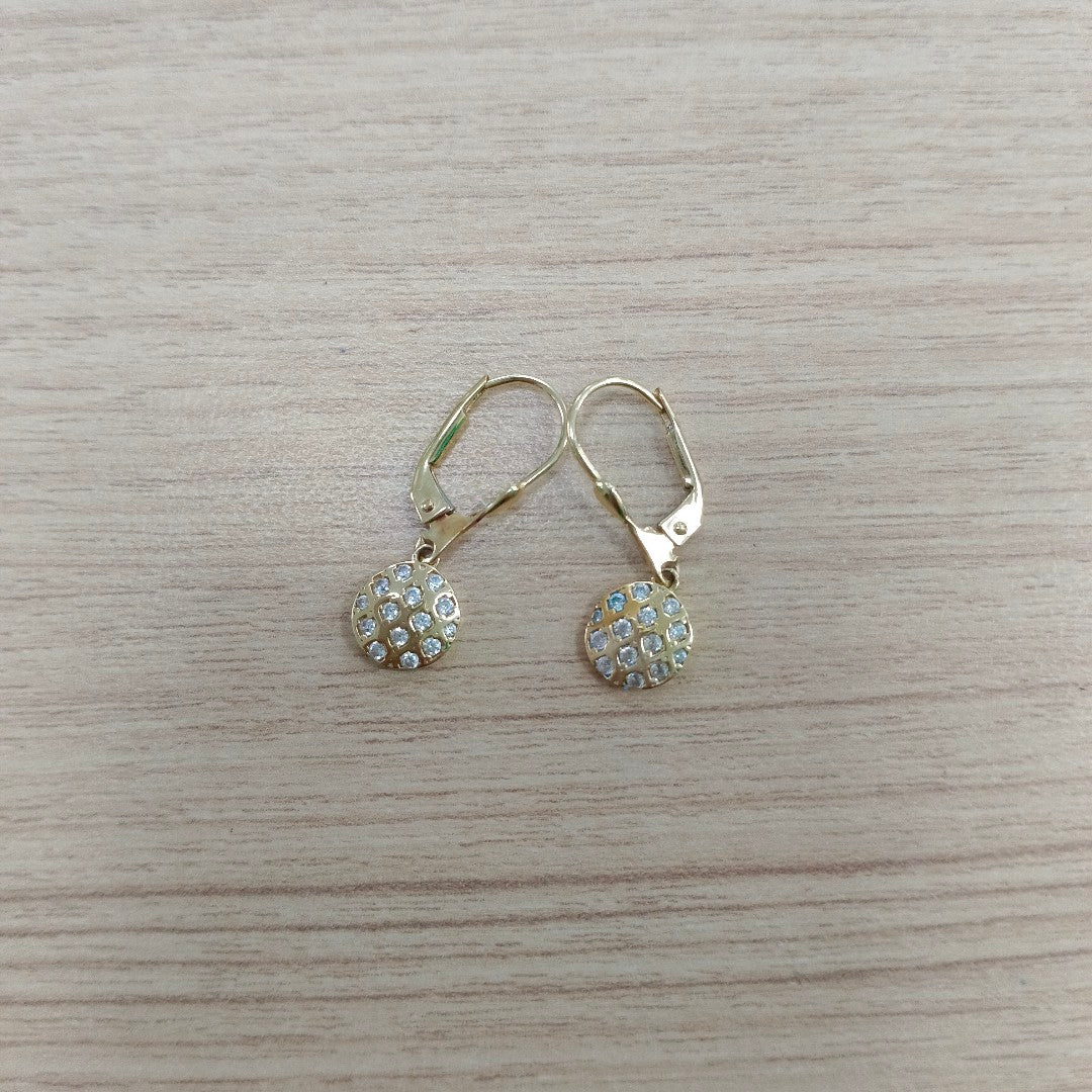 ARETES PAR ORO 14 K 2,40 GRMS (SEMINUEVO)
