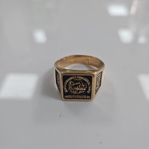 ANILLO CONMEMORATIVO ORO 14 K 16,00 GRMS (SEMINUEVO)
