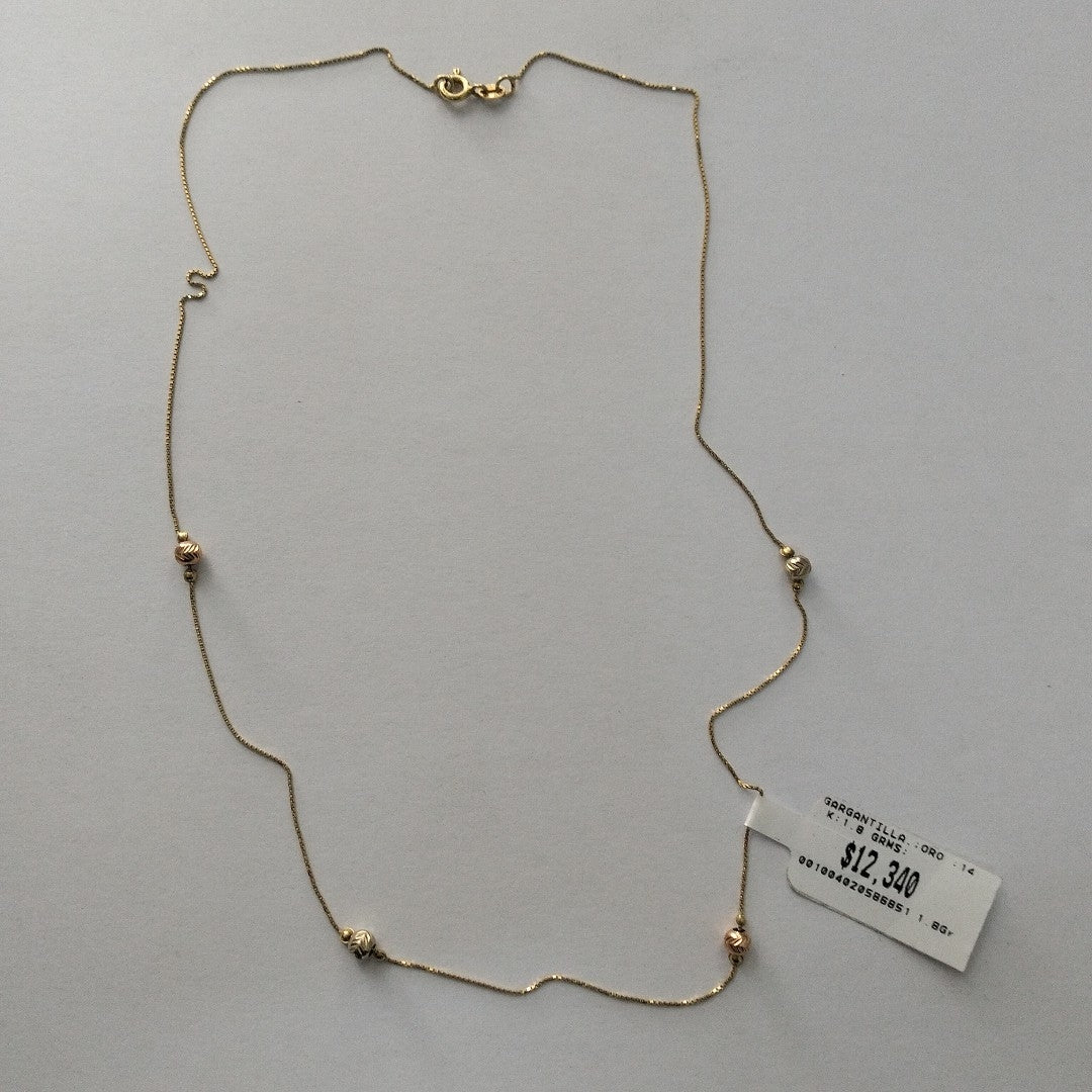 GARGANTILLA ORO 14 K 1.8 GRMS (SEMINUEVO)