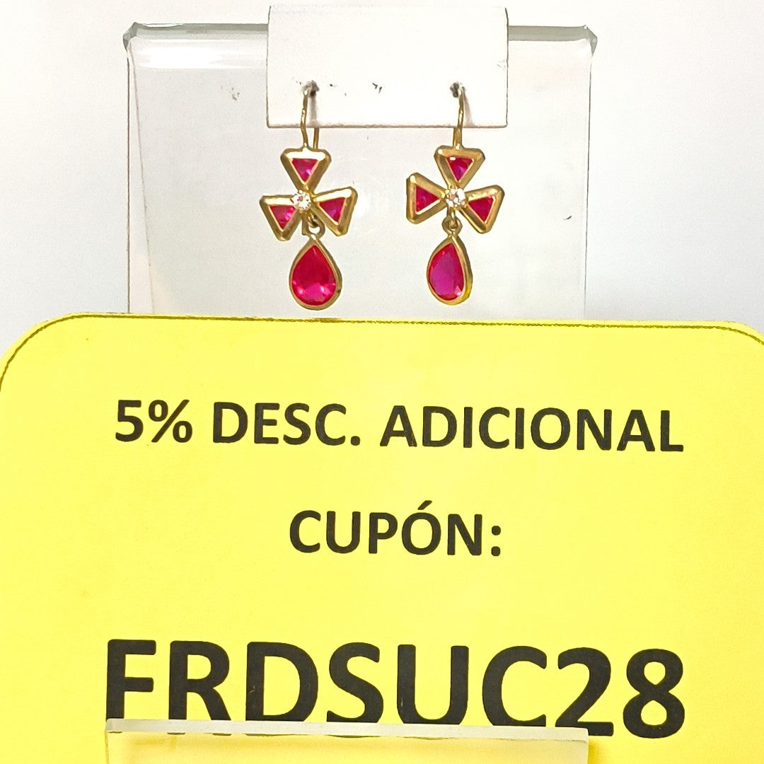 ARETES PAR ORO 10 K 2,10 GRMS (SEMINUEVO)