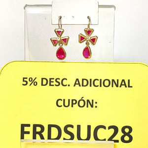 ARETES PAR ORO 10 K 2,10 GRMS (SEMINUEVO)