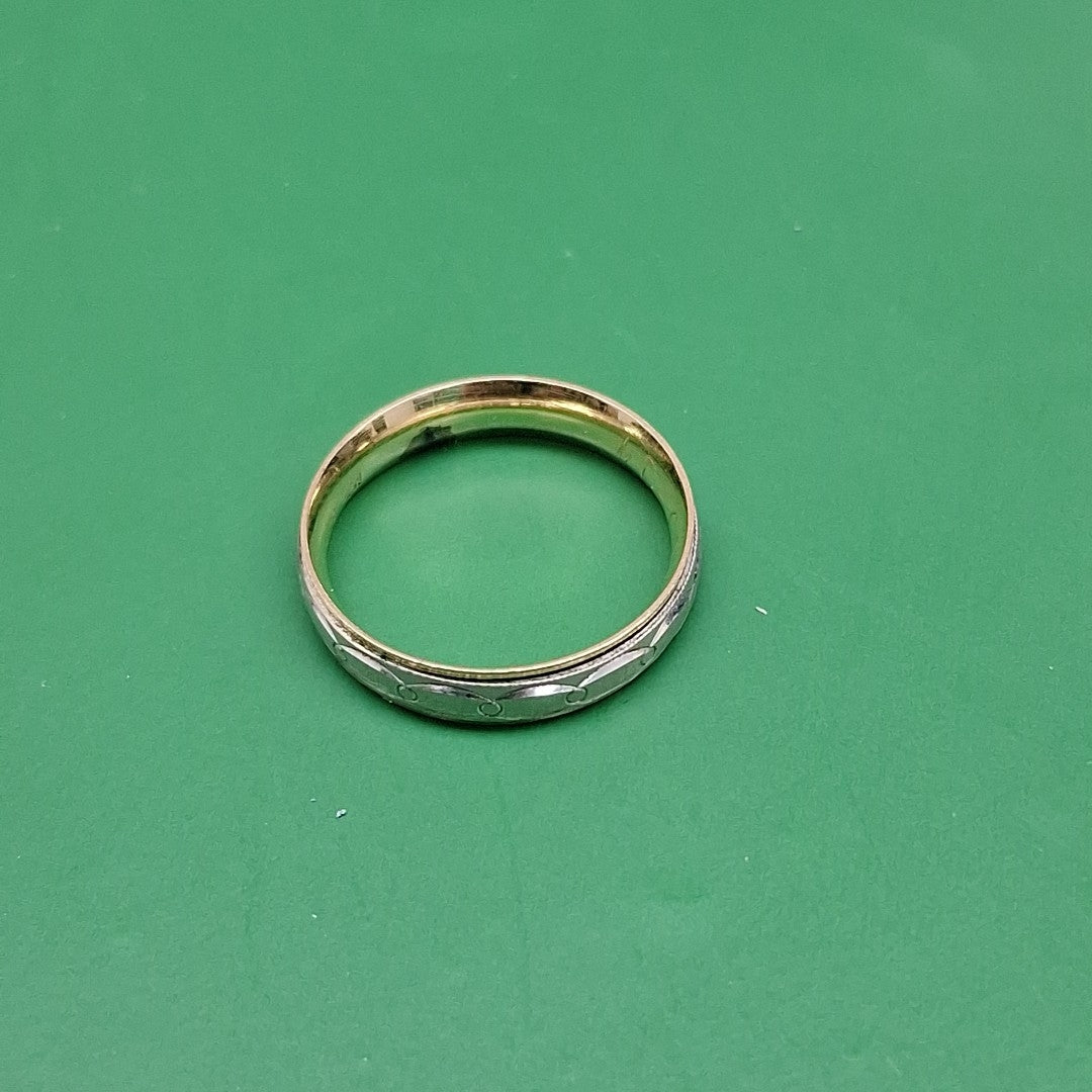 ARGOLLA ORO COMBINADO 14 K 1,80 GRMS (SEMINUEVO)