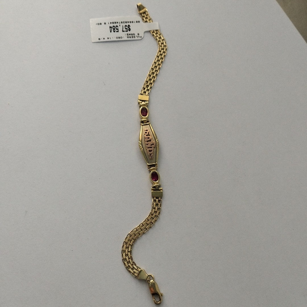 PULSERA ORO 14 K 8.8 GRMS (SEMINUEVO)