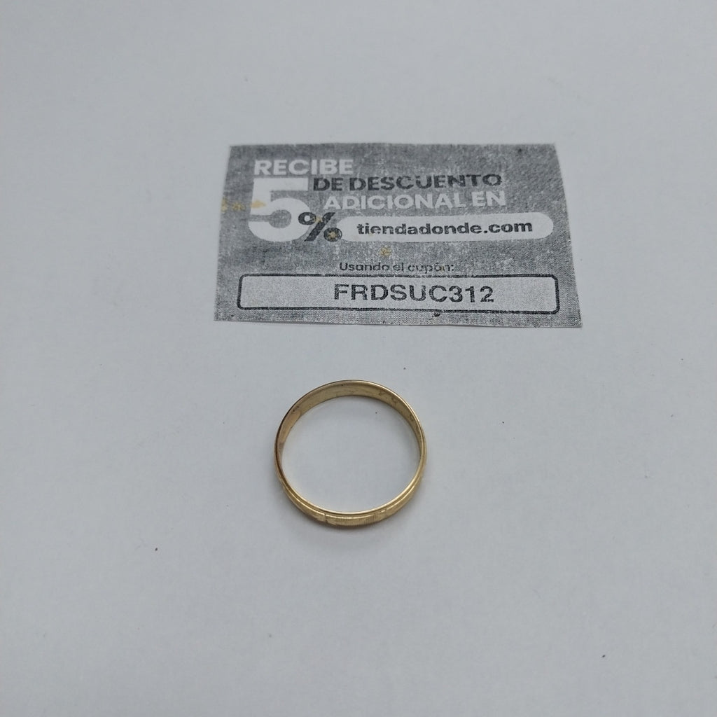 ARGOLLA ORO 10 K 1.3 GRMS (SEMINUEVO)