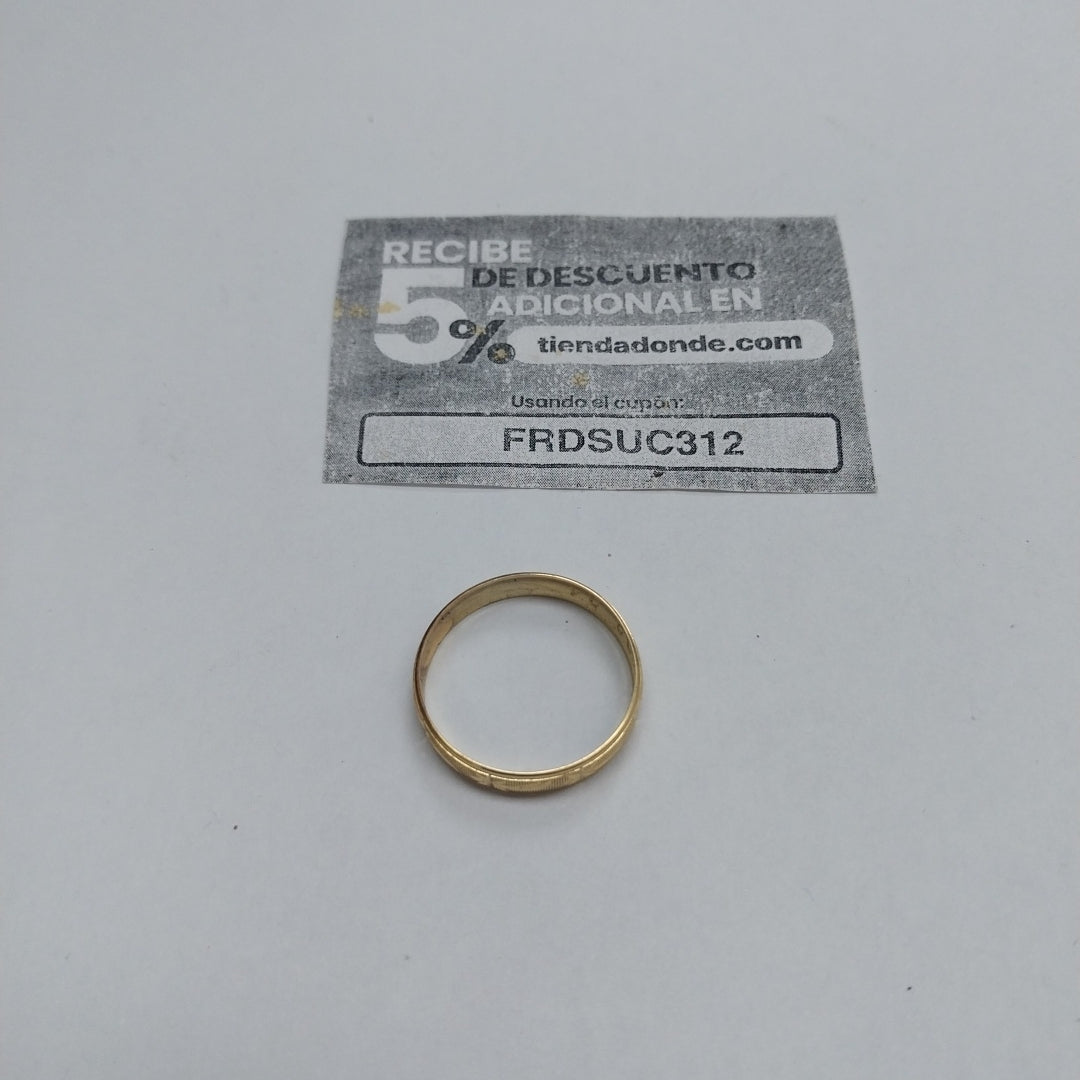 ARGOLLA ORO 10 K 1.3 GRMS (SEMINUEVO)