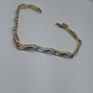 PULSERA ORO, ORO COMBINADO 14 K 4.3 GRMS (SEMINUEVO)