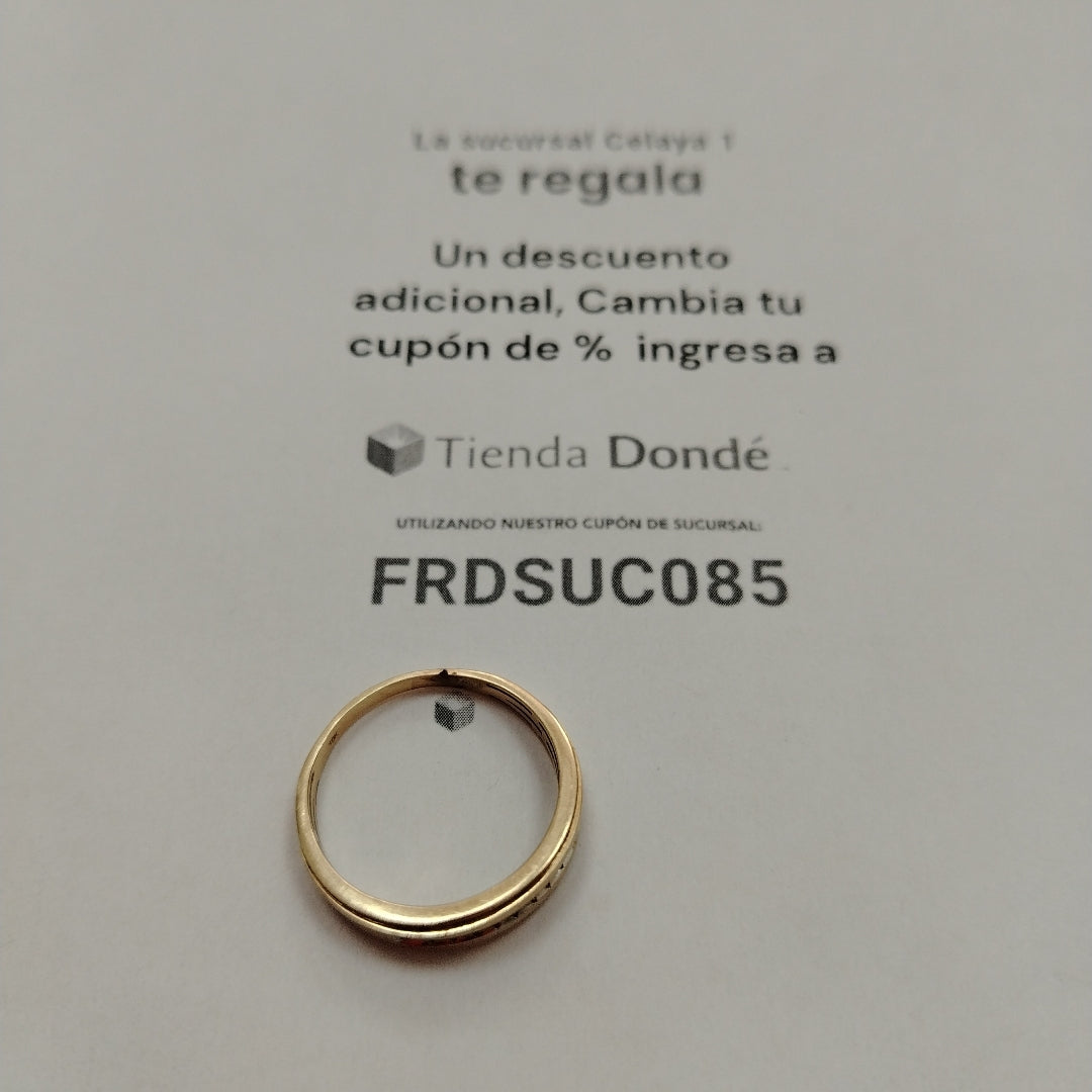 ANILLO ORO 10 K 2.5 GRMS (SEMINUEVO)