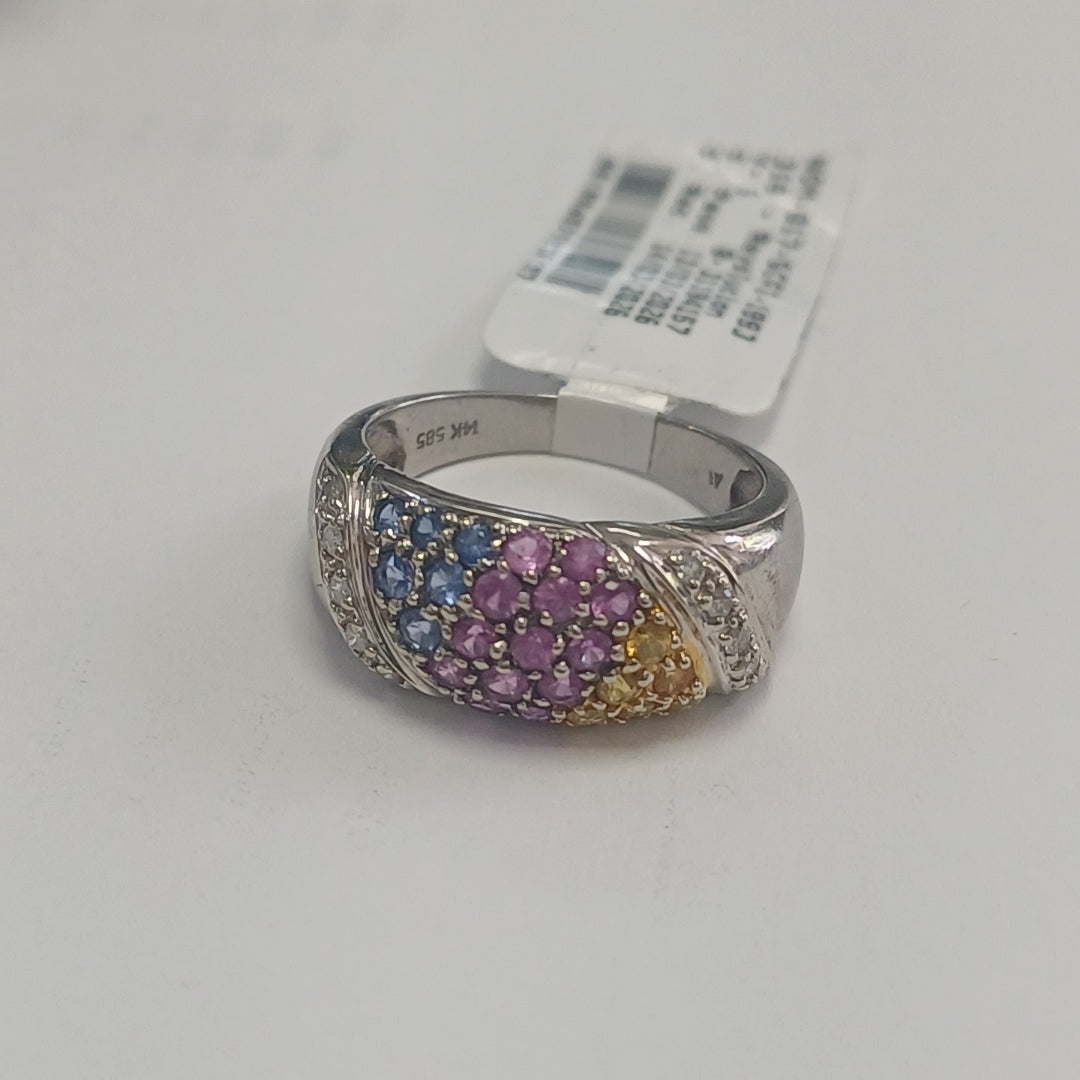 ANILLITO ORO BLANCO 14 K 4.8 GRMS (SEMINUEVO)