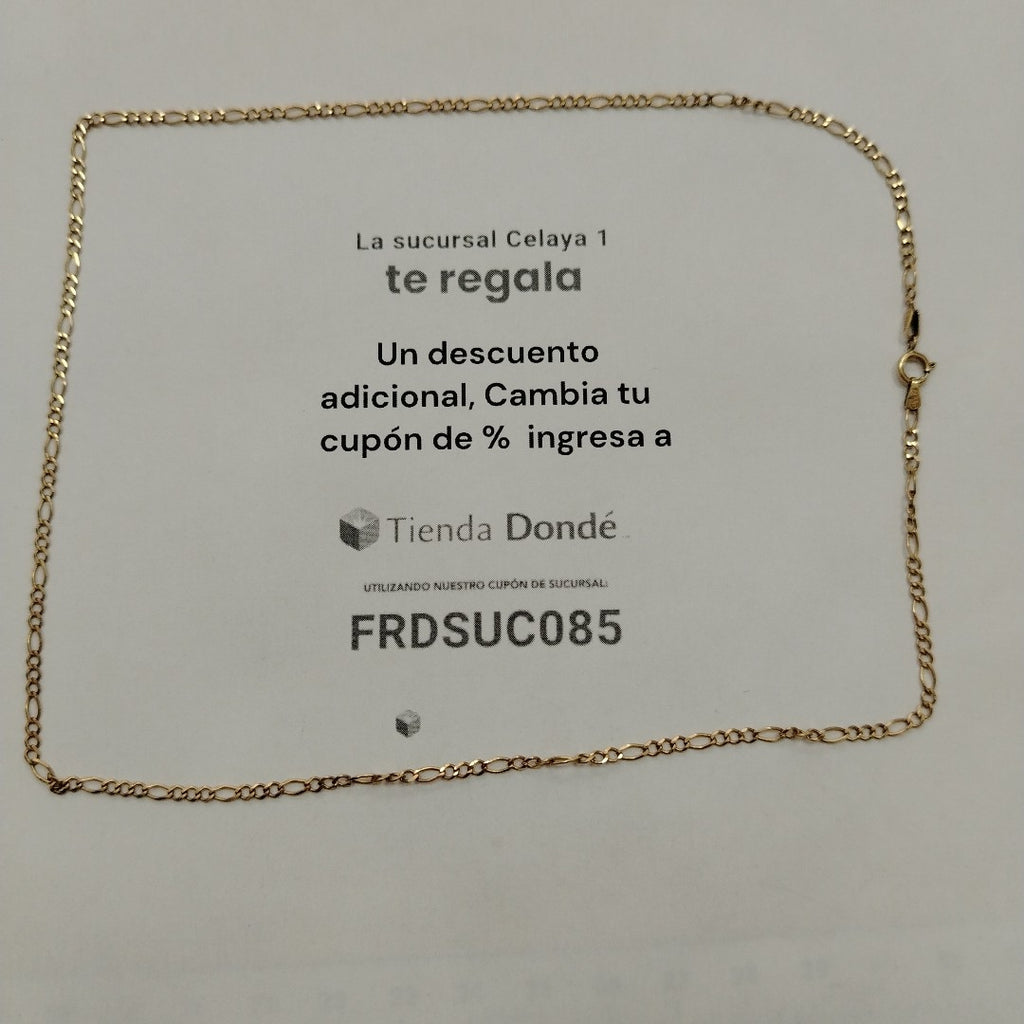 CADENA ORO 10 K 3.1 GRMS (SEMINUEVO)