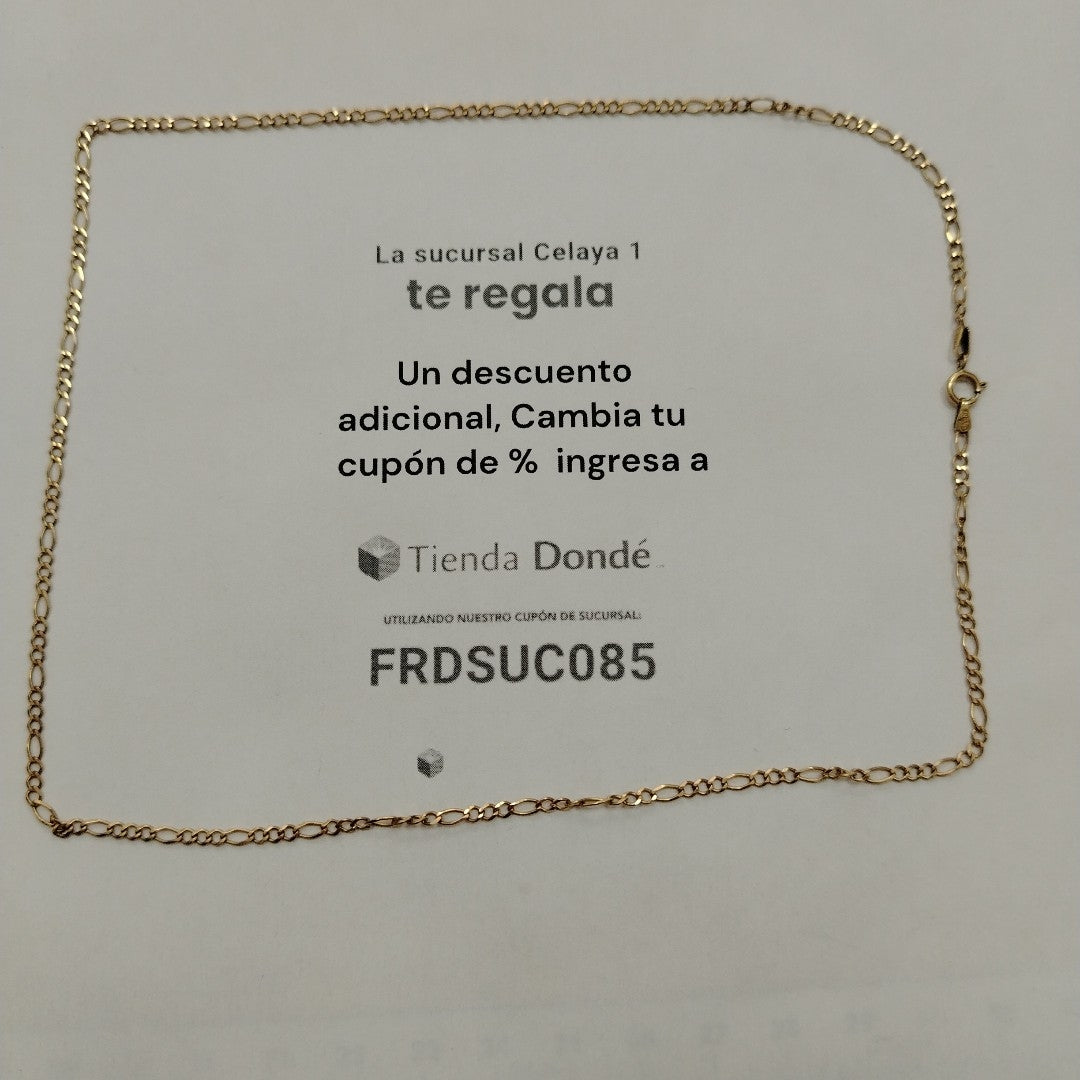 CADENA ORO 10 K 3.1 GRMS (SEMINUEVO)
