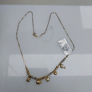 GARGANTILLA ORO, ORO COMBINADO 10 K 5.5 GRMS (SEMINUEVO)