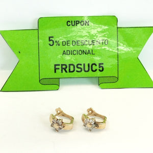 BROQUELES PAR ORO 14 K 2.5 GRMS (SEMINUEVO)
