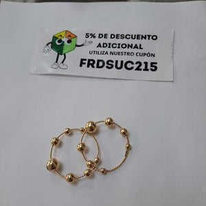 ARRACADAS PAR ORO 10 K 4.5 GRMS (SEMINUEVO)