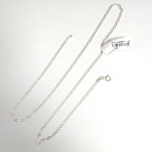 CADENA TEJIDO GUCHI PLATA .925 55 CM 3.5 GR (NUEVO)