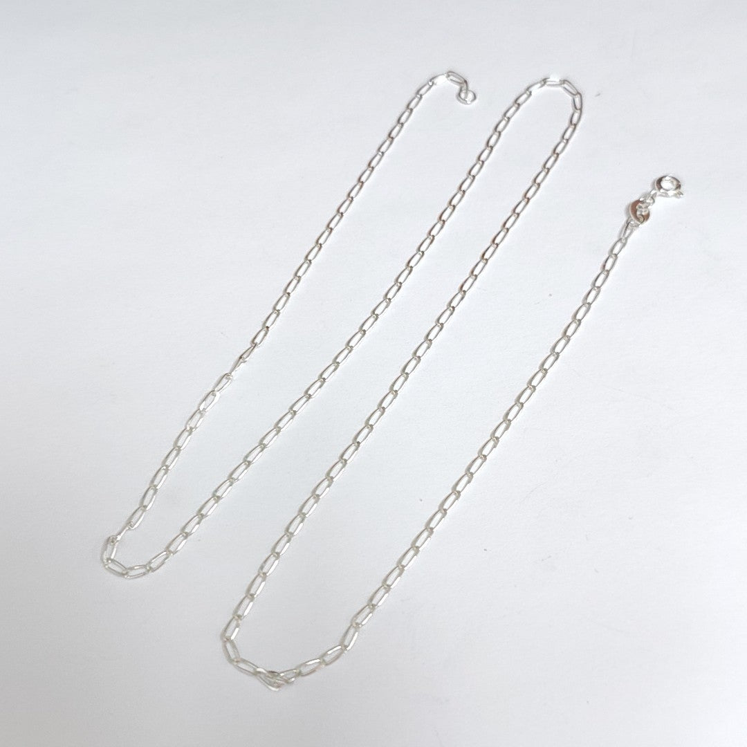 CADENA TEJIDO ESLABONES PLATA .925 55 CM 2.7 GR (NUEVO)