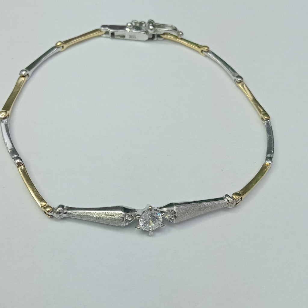 PULSERA ORO COMBINADO 14 K 5.3 GRMS (SEMINUEVO)